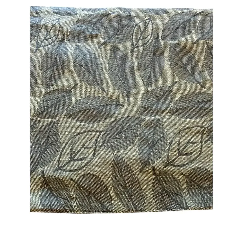 4 Cottage Farmhouse Green Leaf Placemats Botanical Cotton Designer Thibaut Aman